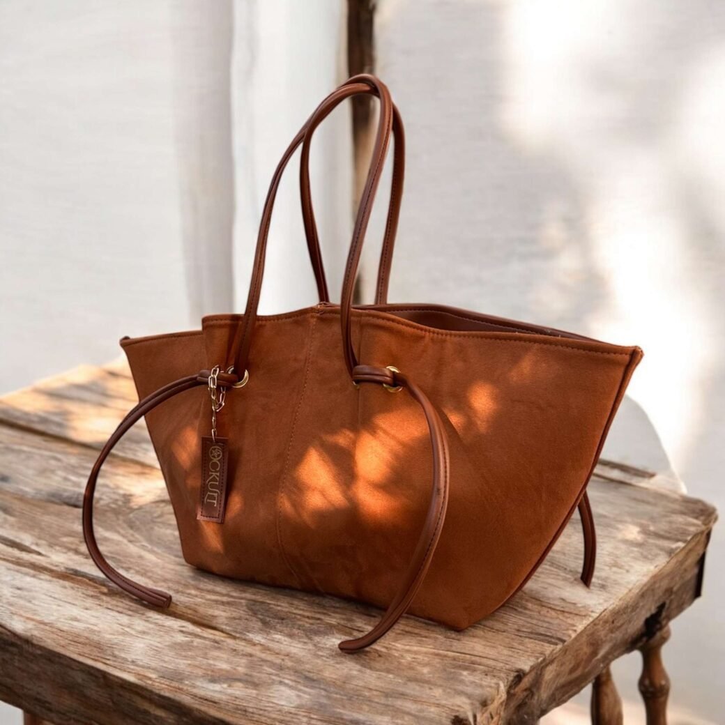 Velvet Brown Sky Bag - Image 5